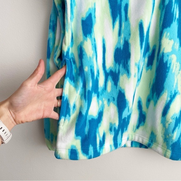 NWT NEW Columbia PFG Super Tidal Fleece 1/4 zip sweater Pullover size Small blue - Picture 5 of 9